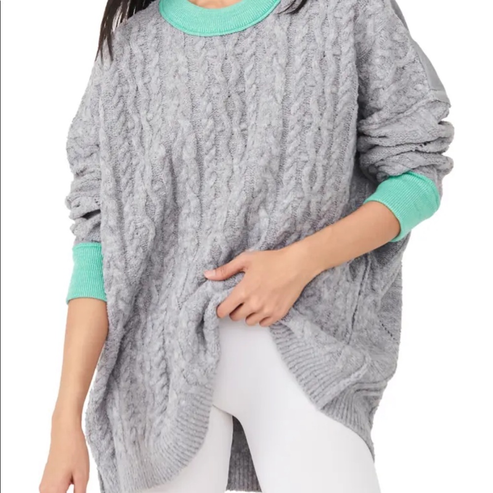 Free People
Olympia Cable-Knit Oversized Sweater